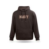 Tasarım Sweatshirt Unisex Denizci Tasarım Kapşonlu Sweatshirt, Kahverengi, L