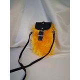 Tasarım Teddy Peluş Omuz Çantası - 3T0 - Sarı