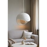 Tasarım Tekli Beyaz Beton Modern Sarkıt Oturma Odası Salon Sarkıt Avize Rustik E27 Modern Avize