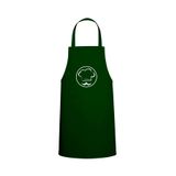 Tasarım Trend Bıyıklı Chef Baskılı Chef Mutfak Önlüğü Avcı Yeşili