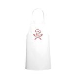 Tasarım Trend Bıyıklı Chef Tasarım Özel Baskılı Chef Mutfak Önlüğü Beyaz