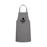 Tasarım Trend Chef Yazılı Sebze Tasarım Özel Baskılı Chef Mutfak Önlüğü Gri