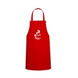 Tasarım Trend Coffee Özel Baskılı Chef Mutfak Önlüğü Kırmızı