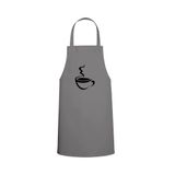 Tasarım Trend Coffee Tasarım Özel Baskılı Chef Mutfak Önlüğü Gri