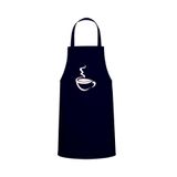 Tasarım Trend Coffee Tasarım Özel Baskılı Chef Mutfak Önlüğü Lacivert