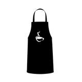 Tasarım Trend Coffee Tasarım Özel Baskılı Chef Mutfak Önlüğü Siyah