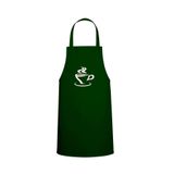 Tasarım Trend Coffee Tema Özel Baskılı Chef Mutfak Önlüğü Avcı Yeşili