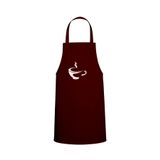 Tasarım Trend Coffee Temalı Özel Baskı Chef Mutfak Önlüğü Bordo