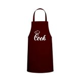 Tasarım Trend Cook Özel Baskılı Chef Mutfak Önlüğü Bordo