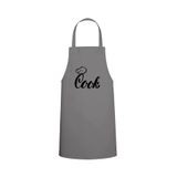 Tasarım Trend Cook Özel Baskılı Chef Mutfak Önlüğü Gri