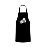 Tasarım Trend Cooking Time Yazılı Özel Baskı Chef Mutfak Önlüğü Siyah