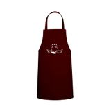 Tasarım Trend Kanatlı Ve Yıldızlı Chef Özel Baskılı Chef Mutfak Önlüğü Bordo