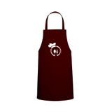 Tasarım Trend Kaşık-çatal Özel Baskılı Chef Mutfak Önlüğü Bordo