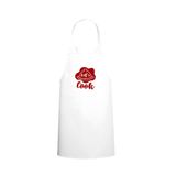 Tasarım Trend Let's Cook Yazılı Servis Özel Baskılı Chef Mutfak Önlüğü Beyaz