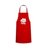 Tasarım Trend Let'S Cook Yazılı Servis Tasarım Özel Baskılı Chef Mutfak Önlüğü Kırmızı