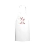 Tasarım Trend Silüet Chef Tasarım Özel Baskılı Chef Mutfak Önlüğü Beyaz