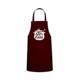 Tasarım Trend Tencere Içi Let'S Cook Yazılı Özel Baskı Chef Mutfak Önlüğü Bordo
