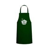 Tasarım Trend Tencere Içi Love Cooking Yazılı Özel Baskılı Chef Mutfak Önlüğü Avcı Yeşili