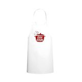 Tasarım Trend Tencere Içi Love Cooking Yazılı Özel Baskılı Chef Mutfak Önlüğü Beyaz