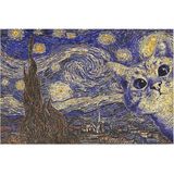 Tasarımlı Dekoratif Kapı Önü Paspas, Dış Mekan/ev Içi/banyo/mutfak/yatak Odası/giriş Paspasları (Sonsuz Gece Cat, 40X60)