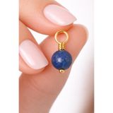 Tasarlatak Doğal Lapis Lazuli Taşlı Charm Kolye & Bileklik Ucu – 925 Ayar Gümüş – Eylül Ayı Doğum Taşı