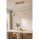 Taşcan Aydınlatma Toledo Bronz Sarkıt LED Avize Modern Luxury Salon Yemek Masası Üzeri Avize - Gold