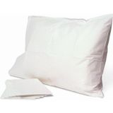 Taşçı 2 Adet Sıvı Geçirmez Alez Yatık Kılıfı Telalı Polyester Yastık Koruyucu Alez 50X70 Cm