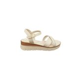 Taşçı Ayakkabı Ventes 5812004Z Kadın Günlük Taş İşlemeli 4 Cm Topuk Boyu Tek Bant Sandalet