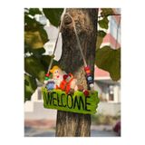 TAŞDEVRİLIFE WELCOME CÜCE DUVAR BAHÇE KAPI SÜSÜ