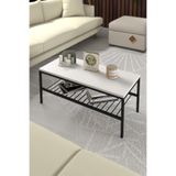 Taşdibi Home BEYAZ 2 RAFLI METAL ORTA SEHPA