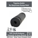 Taşıma Askılı Konfor Modeli Çift Taraflı Kaymaz Yoga Meditasyon Minderi Siyah Mat