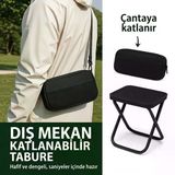 Taşıma Çantalı Portatif Katlanabilir Kamp Ve Balıkçı Taburesi - Pratik Mini Sandalye