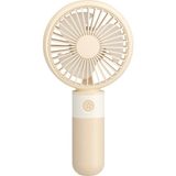 Taşınabililir Mini USB Şarjlı 3 Kademeli El Masaüstü Vantilatör Fan Soğutucu YM88214 - Açık Kahverengi