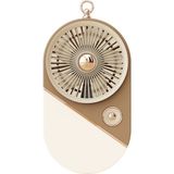 Taşınabililir Mini USB Şarjlı 3 Kademeli El Vantilatör Fan Soğutucu YS2528 - Krem