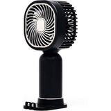 Taşınabililir Mini USB Şarjlı El Masaüstü Vantilatör Fan Soğutucu YM88206 - Siyah