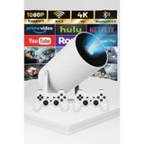 Taşınabilir 4K Android Projeksiyon, Ayaklı Çift Kollu Sinema Keyfi - Altın