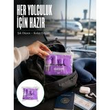 Taşınabilir 5’Li Seyahat Banyo Seti Şampuanlık Sprey Kutusu Yeni Nesil