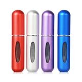 Taşınabilir 5ml Mini Parfüm Atomizer Şişeleri, Doldurulabilir Parfüm Sprey Şişesi, Koku Pompası Kılıfı, Seyahat ve Giden Için Boş Parfüm Şişeleri (4 Paket)