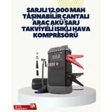 Taşınabilir Akü Işıklı Hava Kompresörü - Lisinya