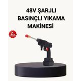 Taşınabilir Basınçlı Yı. Makinesi – 5M Hortumlu, Köpük Şişeli, 48V Güçlü