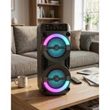 Taşınabilir Bluetooth Hoparlör Rgb Işık Efektli Stereo Ses
