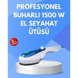 Taşınabilir Buharlı Seyahat Ütüsü, Kırışıklık Açıcı, Çok Renkli, Pratik Kullanım - Açık Bej
