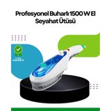 Taşınabilir Buharlı Ütü 1500W | Giysilerde Yanık Bırakmaz, Kokuyu Giderir Mir94952152