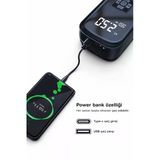 Taşınabilir Dijital Lastik Şişirme Pompası 4 Modlu Led Ekranlı Çok Amaçlı Hava Kompresörü Araba Motosiklet Bisiklet Ve Top Uyumlu