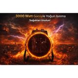 Taşınabilir Elektrikli Güçlü Fan Isıtıcı – 3000W Portatif Radyatör, Hızlı Isınma, Enerji Tasarruflu, Termostatlı Oda Isıtıcı, Ev & Ofis Kullanımı için Yeni Nesil Elektrikli Isıtıcı - Koyu Yeşil