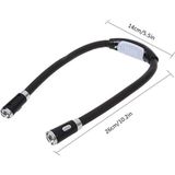 Taşınabilir Esnek Boyun LED Okuma Lambası | Eller Serbest Işık | 4 LED Ayarlanabilir Işık | Göz Yormayan Aydınlatma | Kamp, Kitap, Gece Çalışmaları Için Uygun | Pilli Kullanım