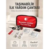 Taşınabilir Ilk Yardım Seti Araç Ev Ofis Için Pratik Çözüm - Beyaz