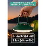 Taşınabilir Kamp Lambası & Şarj İstasyonu 120 LED’li Işık USB-C Şarjlı Acil Durum Feneri
