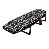Taşınabilir Katlanır Yatak. Yataklı Katlanır Yatak - Ergonomik Tasarım, Ayarlanabilir, Geri çekilebilir Yatak, Kamp, Plaj, Veranda için 30 mm'den Daha Kalın Çelik Boru (J 200 x 65 x 32