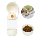 Taşınabilir Köpek Su Şişesi - 10oz Sızdırmaz ve BPA İçermez, Tek Elle Çalışma, Yürüyüş, Yürüyüş ve Seyahat için İdeal - Çıkarılabilir Kaseli Seyahat Dostu Pet Su Sebili